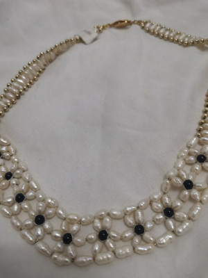 UNICAT-Colier VINTAGE OLD-PERLE de cultura-lantisor perla cadou foto