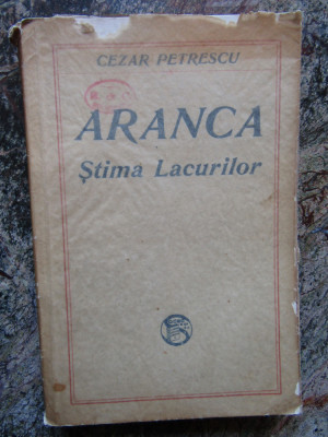 Aranca , Stima Lacurilor - Cezar Petrescu foto