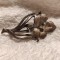 unic BROSA argint ORHIDEE manopera EXCEPTIONALA vintage VECHE marcaje MULTIPLE