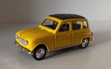 Macheta Renault 4 galben - Welly 1/36