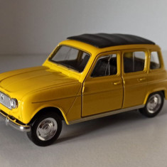 Macheta Renault 4 galben - Welly 1/36