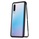 Cumpara ieftin Husa Huawei P30 Magnetica Black, MyStyle Perfect Fit cu spate de sticla securizata premium