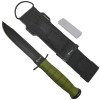 Cutit tactic de vanatoare Foxter, cu piatra de ascutit, 26 cm, teaca inclusa