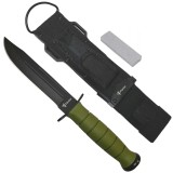 Cutit tactic de vanatoare Foxter, cu piatra de ascutit, 26 cm, teaca inclusa