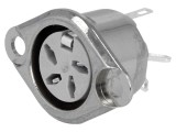 Conector DELTRON DIN soclu mamă PIN 4, 216&deg; lipire, 34V 2A