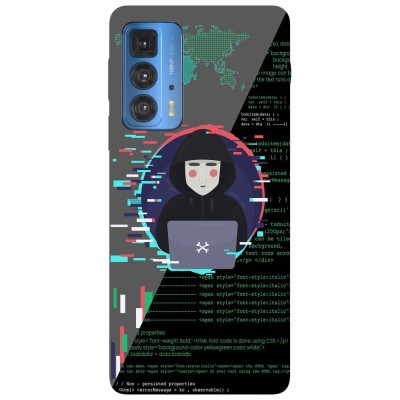 Husa compatibila cu Motorola Edge 20 Lite model Cyber crime, Silicon, TPU, Viceversa foto