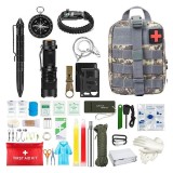 Kit multifunctional de supravietuire eMazing, incluzand 42 de instrumente profesionale si echipament de prim-ajutor ideal pentru activitati in aer lib