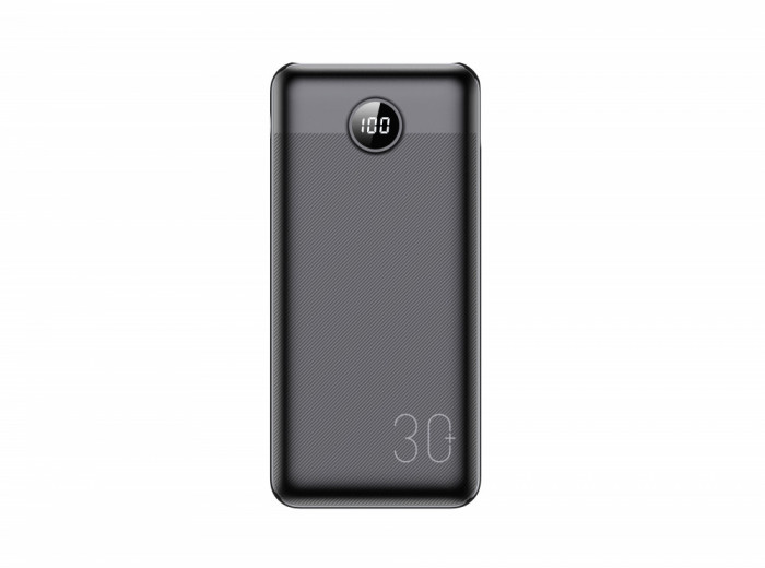 Power Bank Veger L30, 30000mAh, Display LED, Fast-Charge, Negru C701