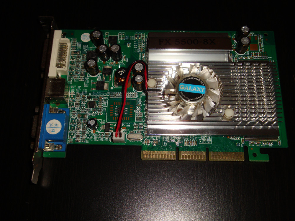 Placa video Galaxy Nvidia FX 5500 256 Mb DDR AGP 4x / AGP 8x | arhiva  Okazii.ro