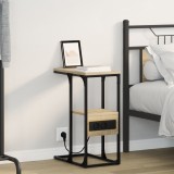 vidaXL Noptieră Stejar sonoma 41.5 x 26 x 60.5 cm Lemn compozit
