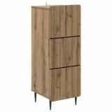 vidaXL Dulap cu sertare Stejar Artizanal 33 x 34,5 x 92 cm 894394