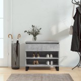 Gossi pantofar, gri beton, 70x36x60 cm, lemn prelucrat