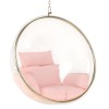 Scaun suspendat, transparent/ auriu/ roz, BUBBLE TIP 1
