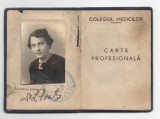 1940 - Carte profesională medic - Colegiul medicilor