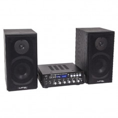 Set karaoke LTC, amplificator USB si 2 boxe, 2 x 35 W, 2 microfoane foto