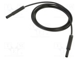 Cablu de măsurare ST&Auml;UBLI 19A 1,5m soclu și mufă banană 4mm negru