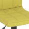 Scaune de bar, 2 buc., verde, material textil - 7