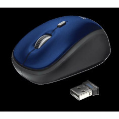 MOUSE TRUST &amp;amp;quot;Yvi&amp;amp;quot; notebook PC wireless optic USB 1600 dpi 4/1 buton selectare viteza albastru &amp;amp;quot;TR-19663&amp;amp;quot; (include TV 0.15 lei) foto