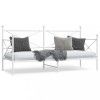 VidaXL Pat de zi fără saltea Alb 90x190 cm Oțel 4104681