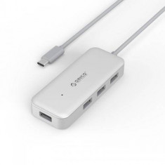 Hub USB Orico TC4U-U3 PRO 4x USB 3.2 Gen 1 Silver foto