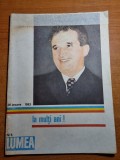 Revista lumea 26 ianuarie 1983 - ziua de nastere a lui ceausescu