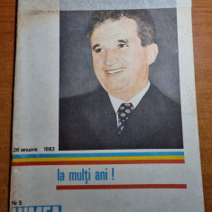 revista lumea 26 ianuarie 1983 - ziua de nastere a lui ceausescu