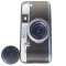 Husa apple iphone 7 plus/8 plus multicolor model camera foto retro + popsocket inclus