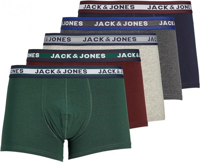Boxeri Jack Jones pentru barbati, pachet de 5, Marimea XL - NOU