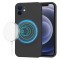 Husa silicon iPhone 12 Techsuit SoftFlex MagSafe, negru