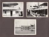 Lot 8 x fotografii Nava cu zbaturi Grigore Manu pe Dunare August 1935- circula pe relatia Sulina - Turnu Severin - Galati - atelier foto Constanta