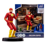 The Big Bang Theory Movie Maniacs Action Figure Sheldon Cooper as The Flash 15 cm, Mcfarlane Toys