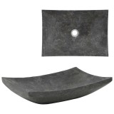 Gossi chiuveta, negru, 50 x 35 x 12 cm, marmura