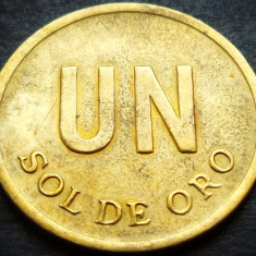 Moneda exotica 1 SOL DE ORO - PERU, anul 1976 * Cod 4803 A