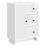 vidaXL Bufet Alb foarte lucios 66 x 34,5 x 90 cm Lemn prelucrat 893939