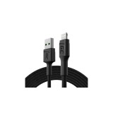 Green Cell GC PowerStream PowerStream USB-A - Lightning 200cm &icirc;ncărcare rapidă Apple 2.4A Cablu de date și &icirc;ncărcare