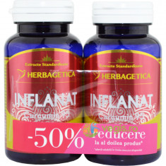 Pachet Inflanat Curcumin 95 60cps+60cps (50% reducere la al doilea produs)