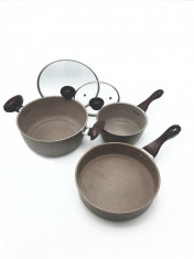 SET 5 PCS OALE GRANIT, HAUSBERG HB-H-711 Autentic HomeTV foto