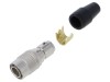 Conector circular HR10 push-pull mufă 2A argintată lipire