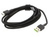 Cablu USB 2.0 USB A la USB C 2m Negru Textilă, Green Cell