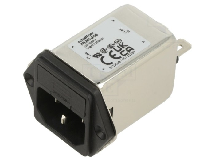 Conector alimentare AC C14 2A 250VAC