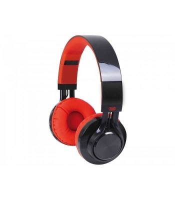 Casti multimedia cu Bluetooth V2.1 Radio MP3 microSD rosu/negru Trevi foto