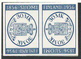 Finlanda 1956 Mi 457 tete-beche MNH - 100 de ani de timbre