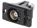 Adaptor BNC Soclu Ambele Părți 50&Omega; Metal 29mm Negru