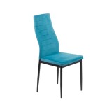 Scaun de living si bucatarie BUC 263V, catifea, picioare metalice, spatar inalt, 120 kg