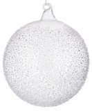 Cumpara ieftin Set 6 globuri brad Craciun sticla transparenta Saturno &Oslash; 15 cm