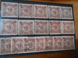 Lot timbre Scutit taxa, 1913, stampilate, 17 valori,, Stampilat
