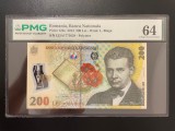 Romania 200 lei 2013 pick 122e grad 64 pmg
