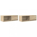 Cumpara ieftin Dulapuri TV 2 buc Stejar Sonoma 80x31x25,5 cm Lemn prelucrat
