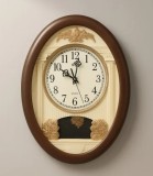 Ceas de Perete cu Pendul &ndash; Eleganță Clasică | 34&times;26 cm M813