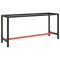 Gossi cadru banc de lucru, negru mat/rosu mat, 170x50x79 cm, metal